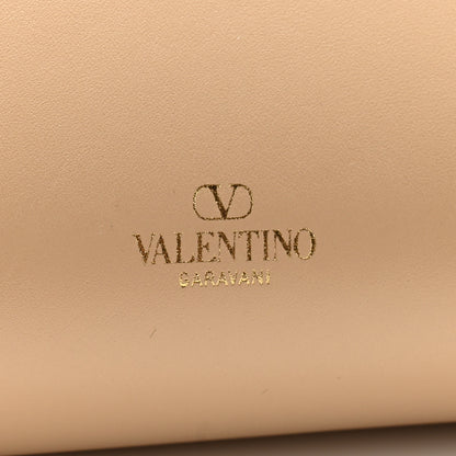 Valentino Garavani Calfskin Suede Rockstud Wispy Tote Sabbia 6 of 9