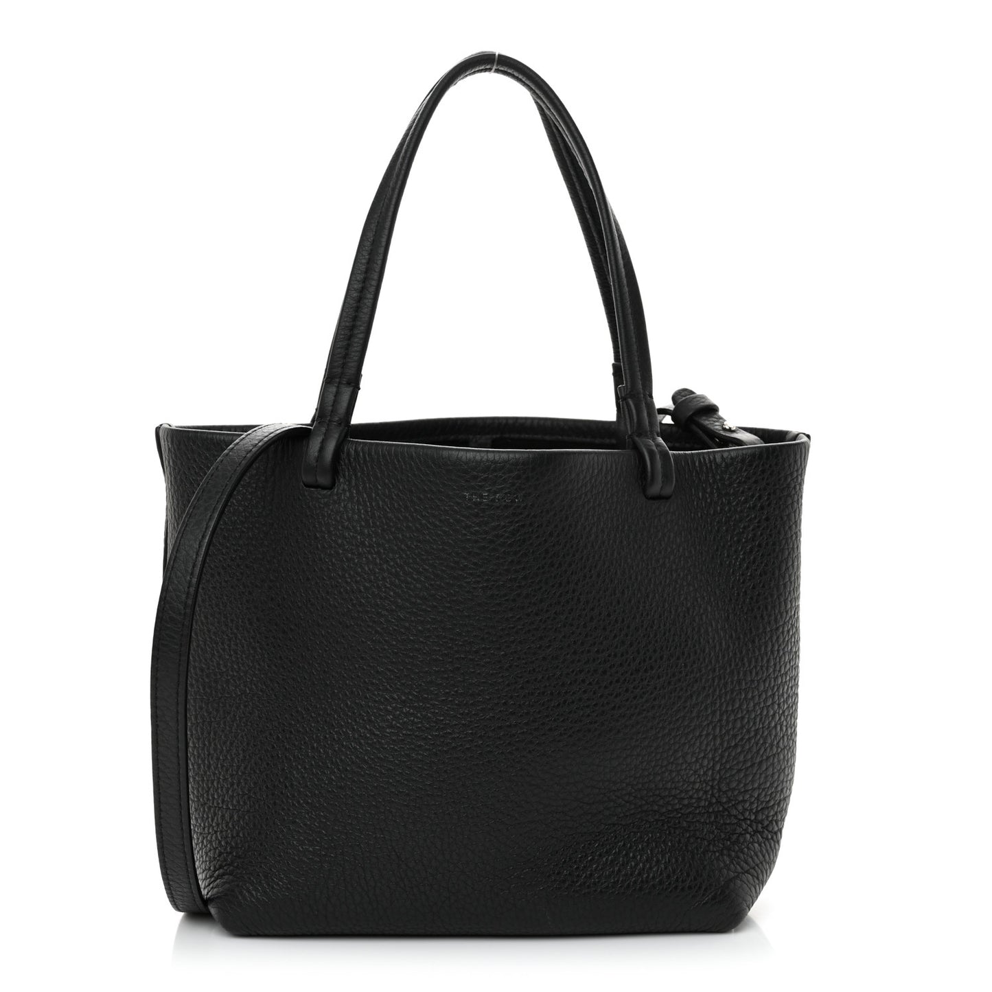 Grained Calfskin Small Park Tote Black