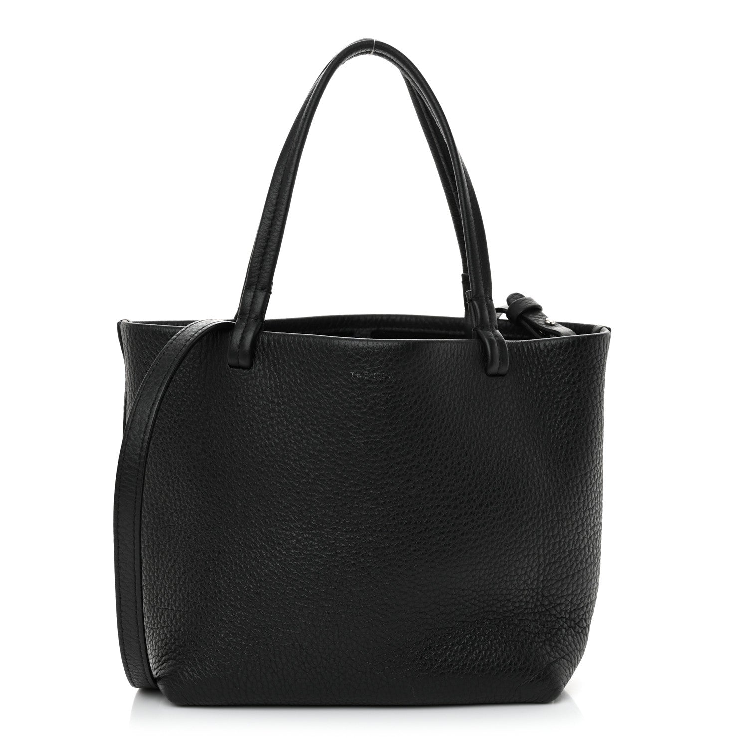 The Row Grained Calfskin Small Park Tote Black 1 of 13