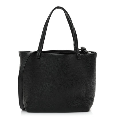 The Row Grained Calfskin Small Park Tote Black 1 of 13