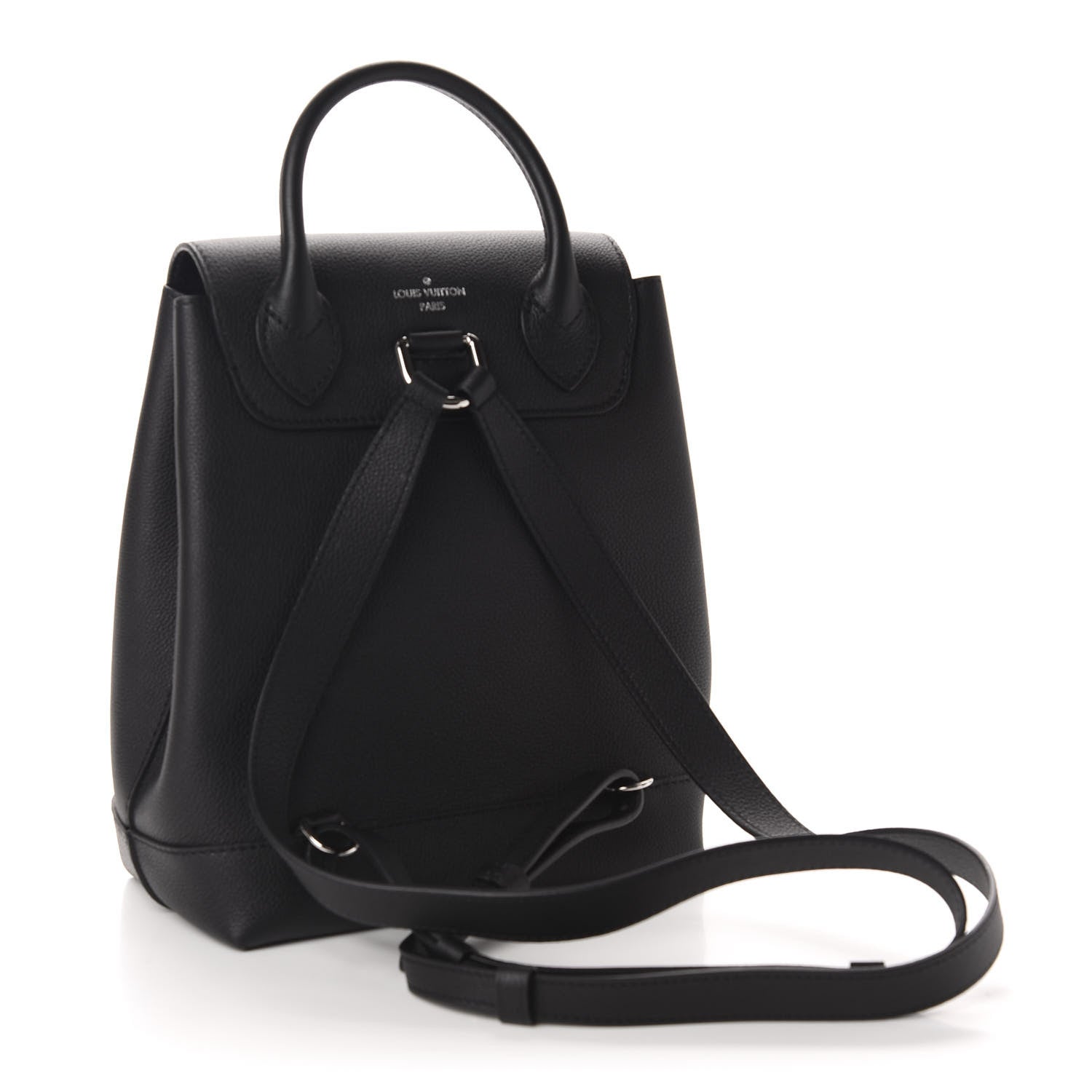 Louis Vuitton Calfskin Lockme Backpack Black 2 of 9