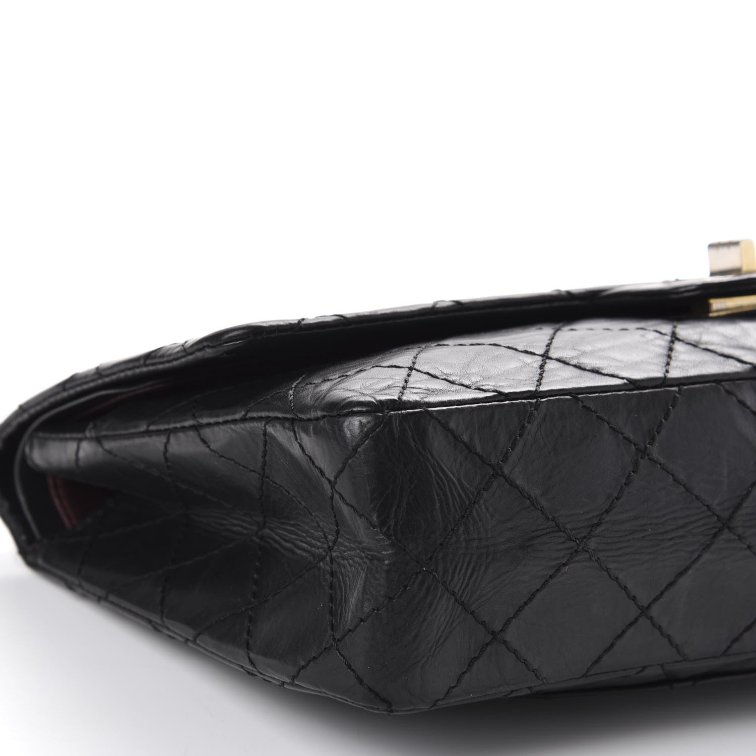 Chanel Aged Calfskin Quilted 50th Anniversary 2.55 Reissue 226 Flap Black 6 of 11