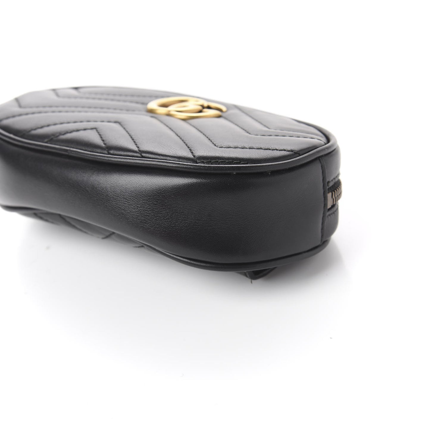 Calfskin Matelasse GG Marmont Belt Bag 75 30 Black