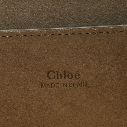 Chloe Suede Calfskin Faye Clutch Plum Purple 6 of 6