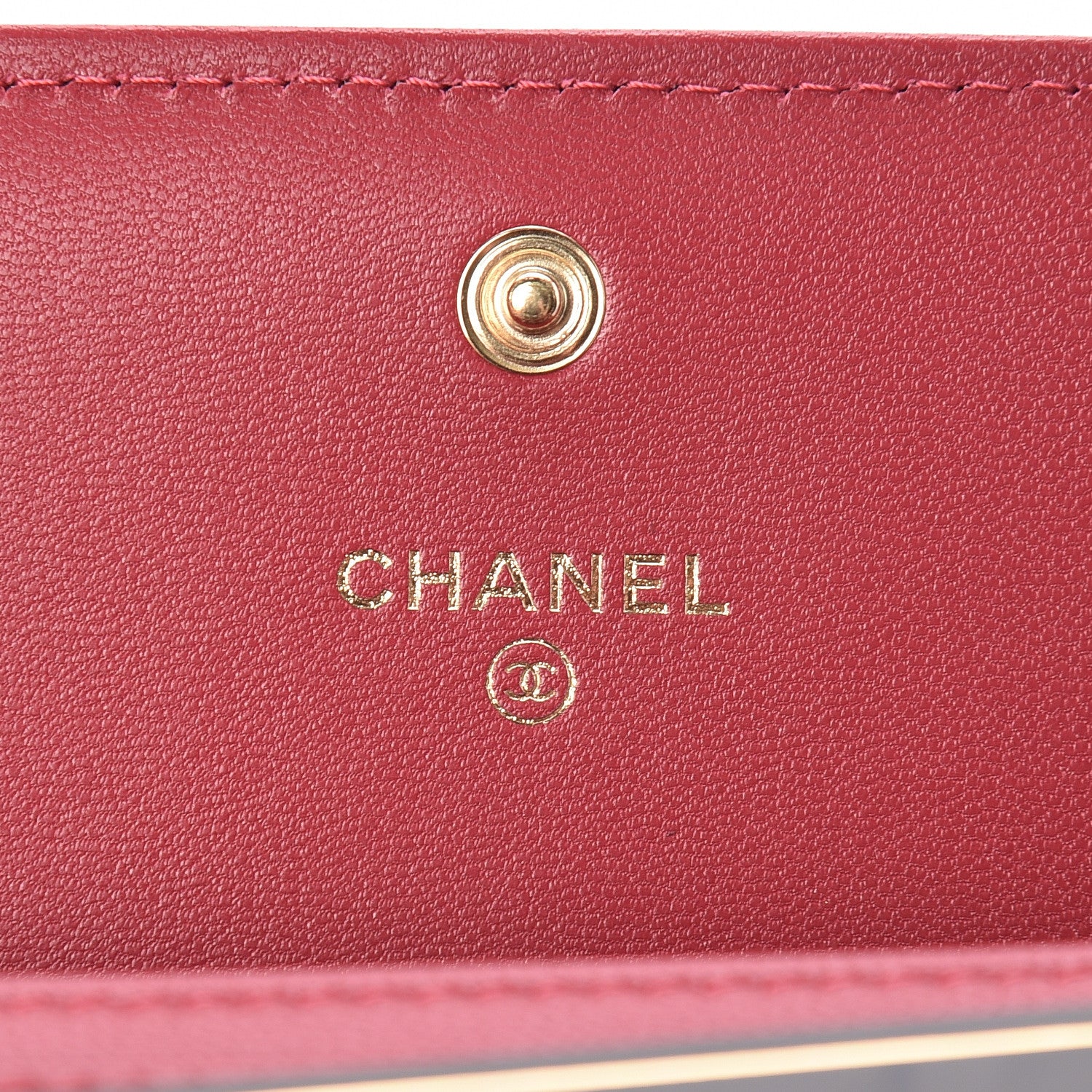 Chanel Goatskin Quilted 19 Flap Wallet Red 6 of 8