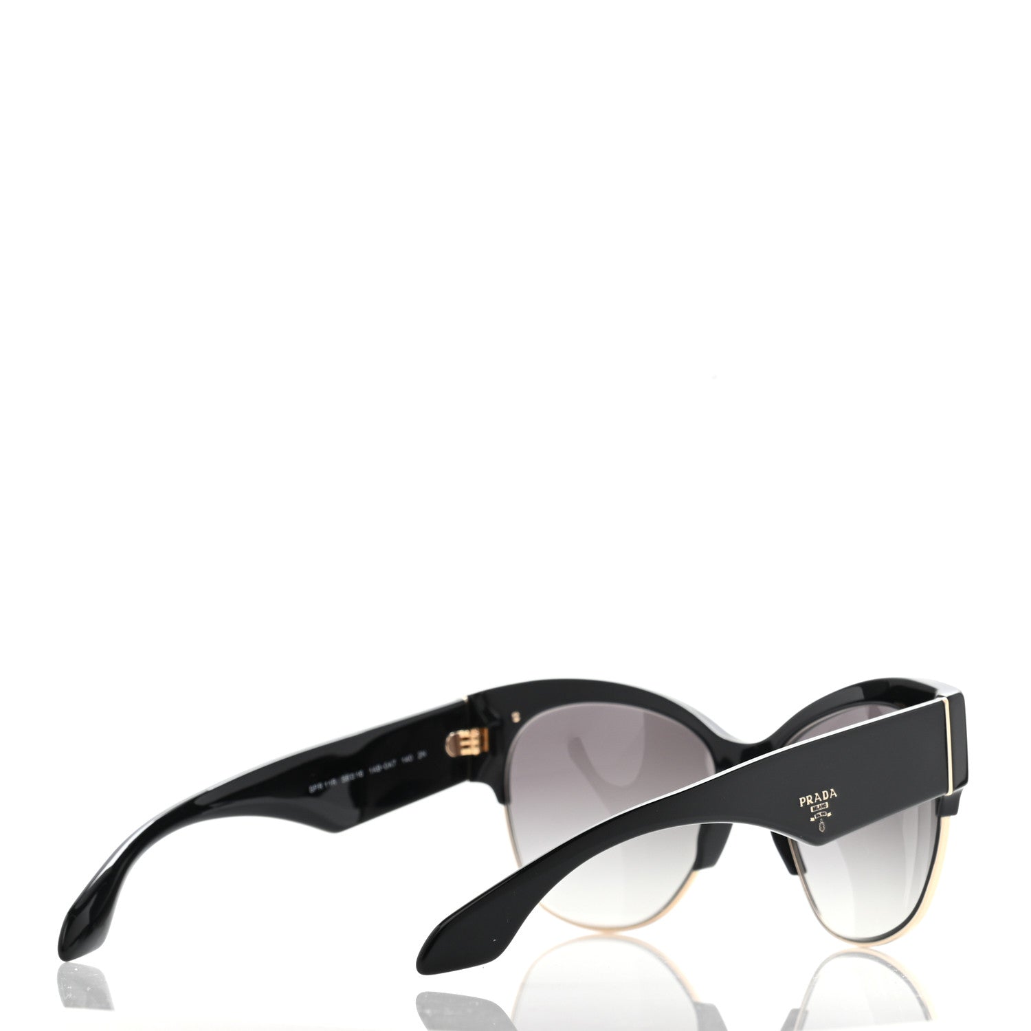 Prada Acetate Sunglasses SPR 11R Black 3 of 7
