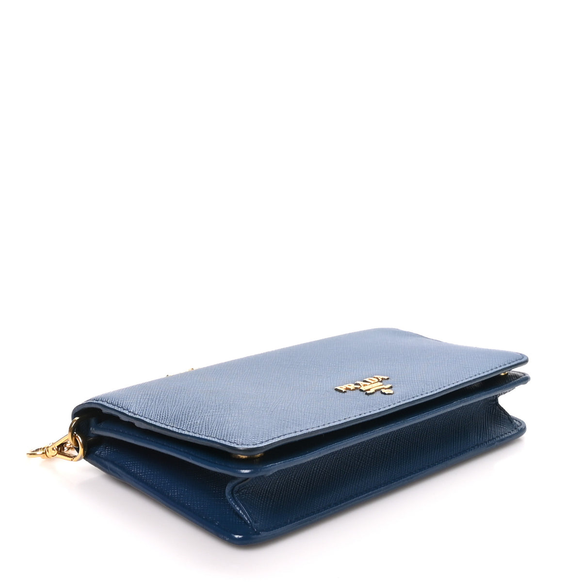 Saffiano Metal Oro Mini Bag Bluette