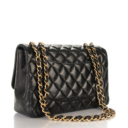Chanel Lambskin Quilted Jumbo Single Flap Black 3 of 9