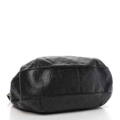 Gucci Guccissima Large New Ladies Web Hobo Black 4 of 11