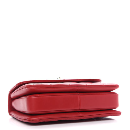 Chanel Lambskin Quilted Small Trendy CC Flap Dual Handle Bag Red 4 of 9