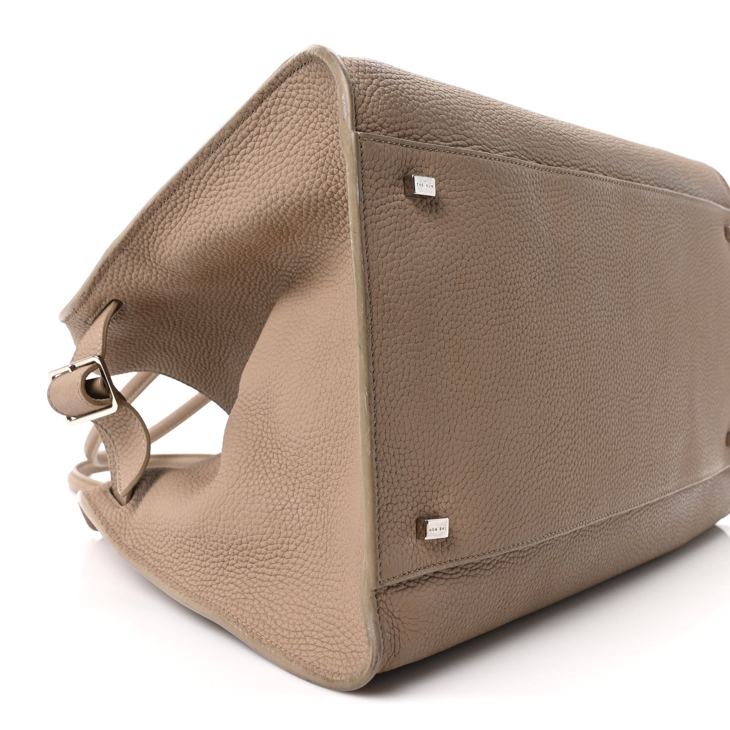 The Row Matte Grained Calfskin Soft Margaux 15 Dark Taupe 8 of 9