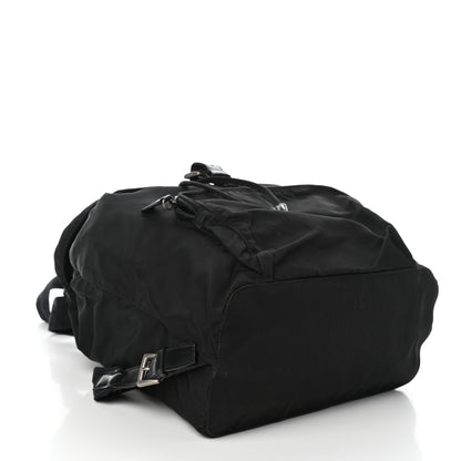 Prada Nylon Vela Medium Cinch Backpack Black 4 of 9