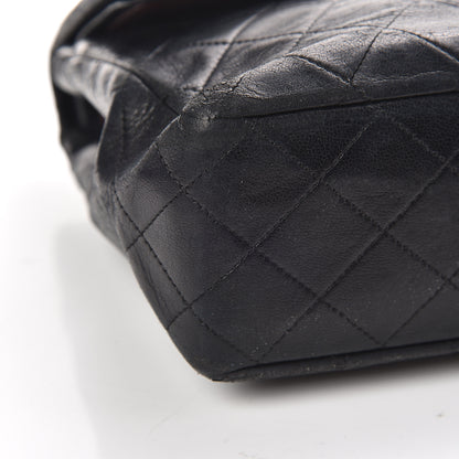 Chanel Lambskin Quilted Medium Double Flap Black 24 of 27