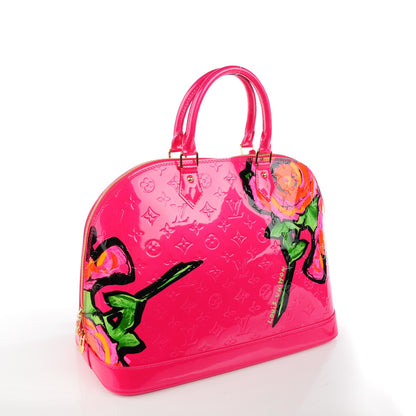 Louis Vuitton Vernis Roses Alma GM Rose Pop 3 of 7
