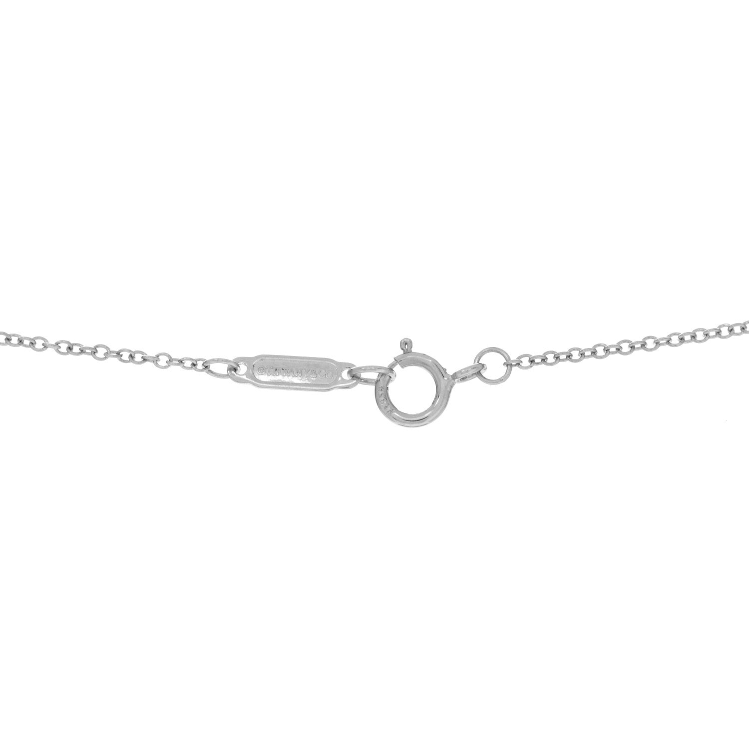 Tiffany Platinum Diamond Aquamarine Soleste Pendant Necklace 4 of 5