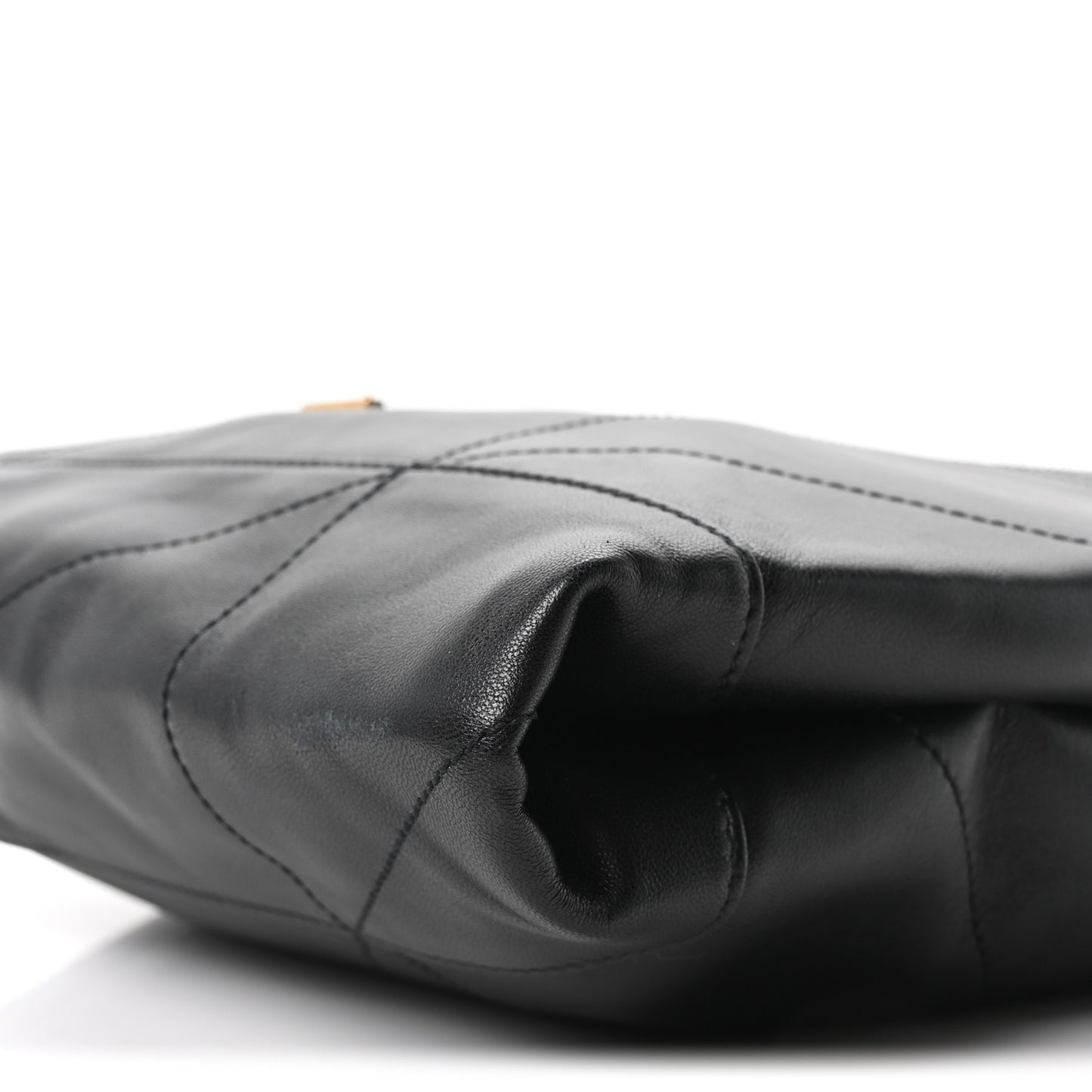 Lambskin Matelasse Monogram Medium Jamie 4.3 Pochon Black