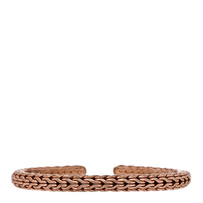 John Hardy Bronze 6mm Slim Classic Chain Hinged Cuff Bracelet 2 of 3