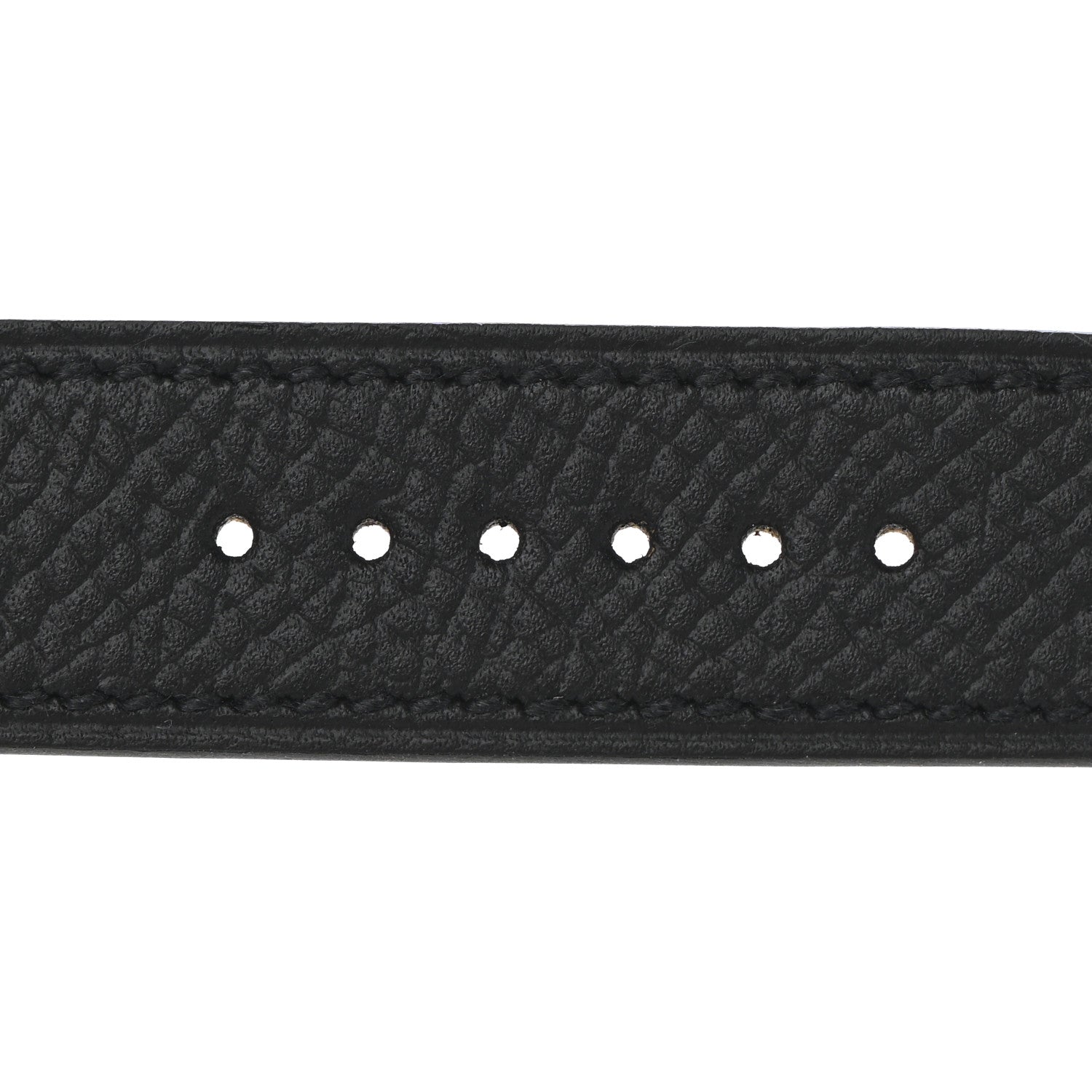 Hermes Epsom Heure H Hour Watch PM Double Tour Strap Black 7 of 8