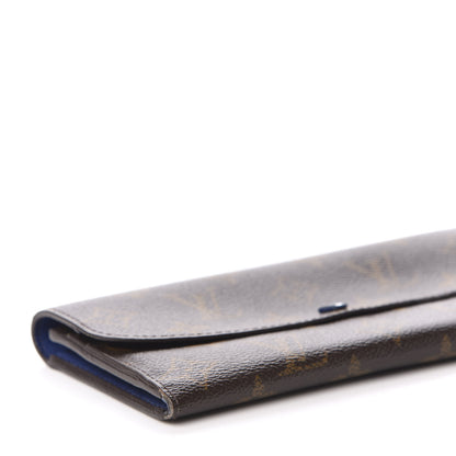 Louis Vuitton Monogram Emilie Wallet Blue 9 of 10