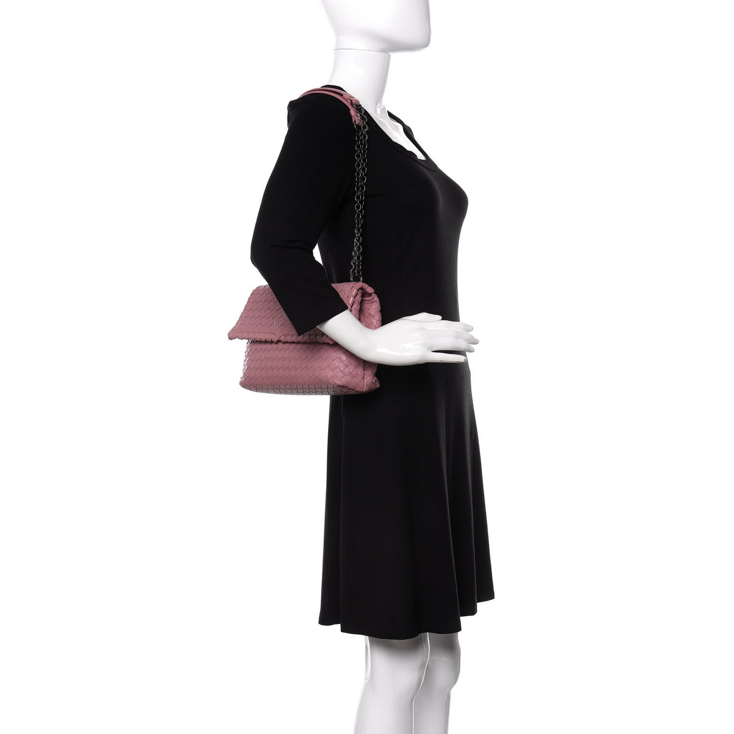Nappa Intrecciato Small Olimpia Shoulder Bag Watteau