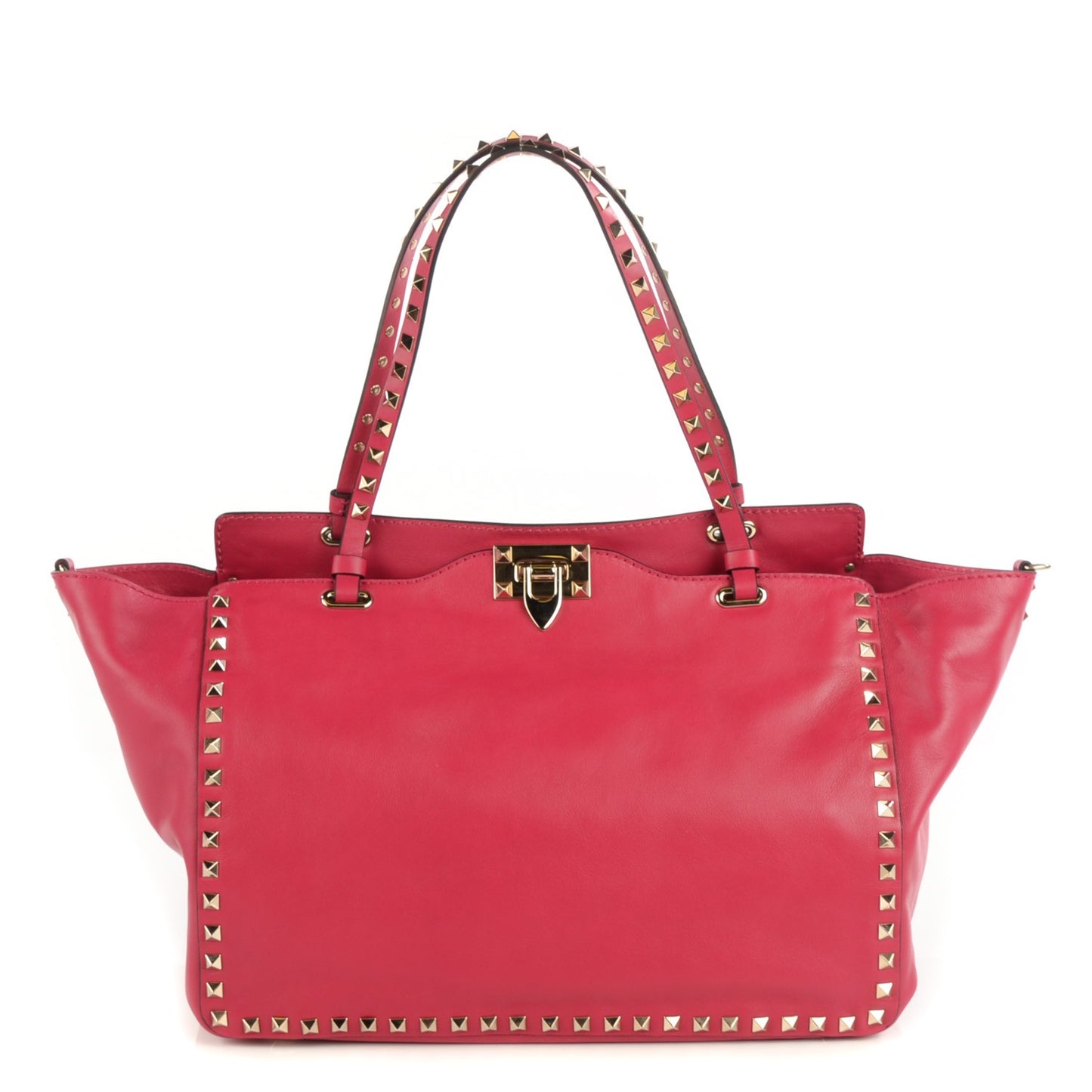 Vitello Medium Rockstud Tote Cyclamin
