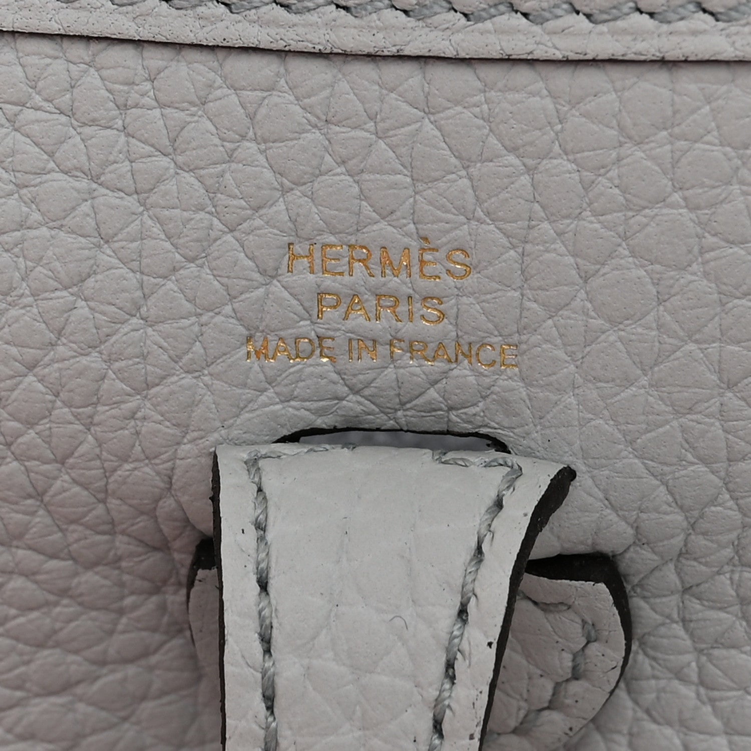 Hermes Taurillon Clemence Amazone Evelyne TPM Bleu Pale Nata 6 of 11