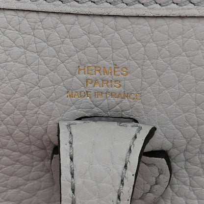 Hermes Taurillon Clemence Amazone Evelyne TPM Bleu Pale Nata 6 of 11