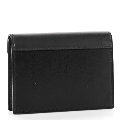 Celine Smooth Calfskin Pocket Card Holder Liquorice Black 3 of 8