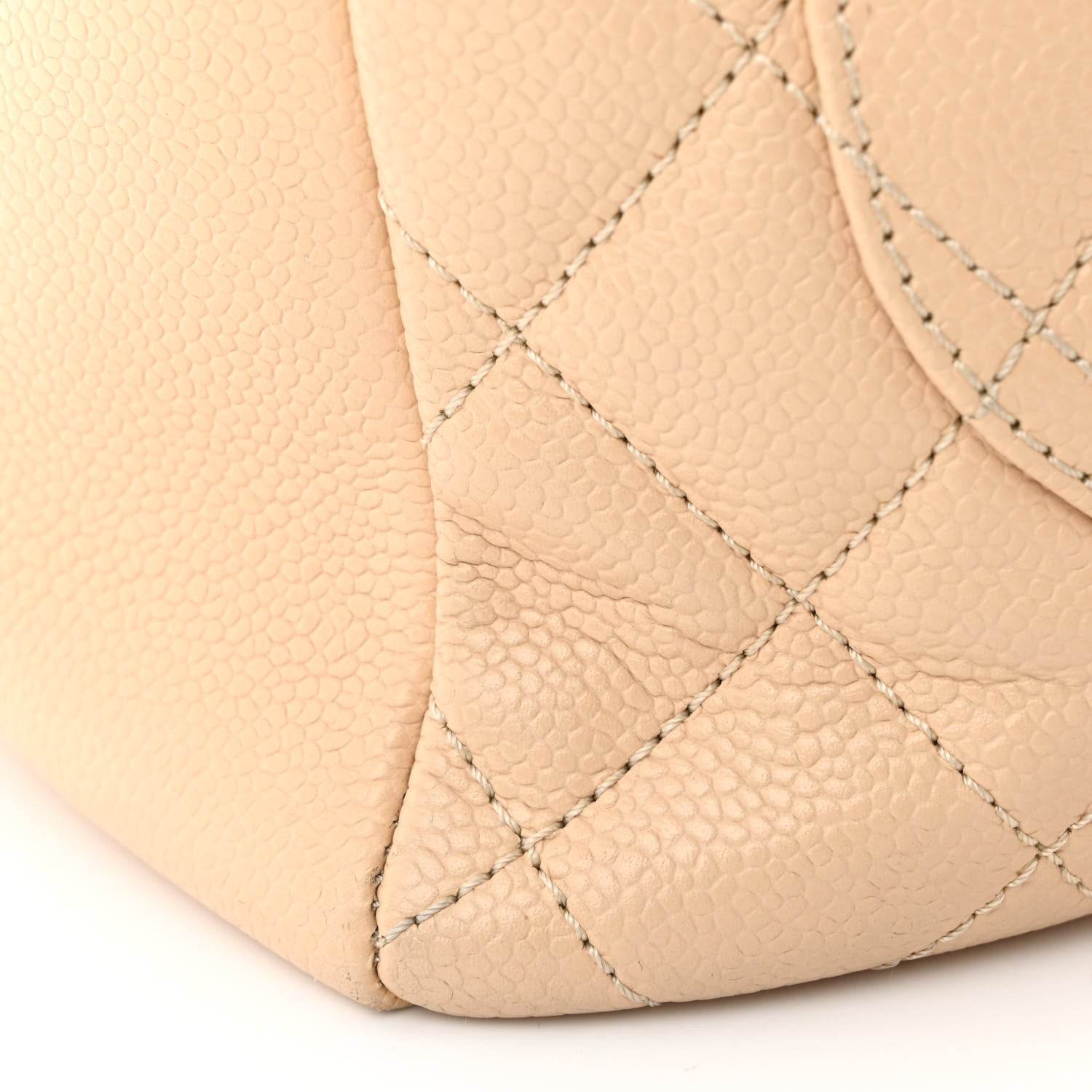 Chanel Caviar Quilted Grand Shopping Tote GST Beige Clair 13 of 14