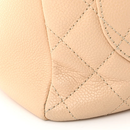 Chanel Caviar Quilted Grand Shopping Tote GST Beige Clair 13 of 14