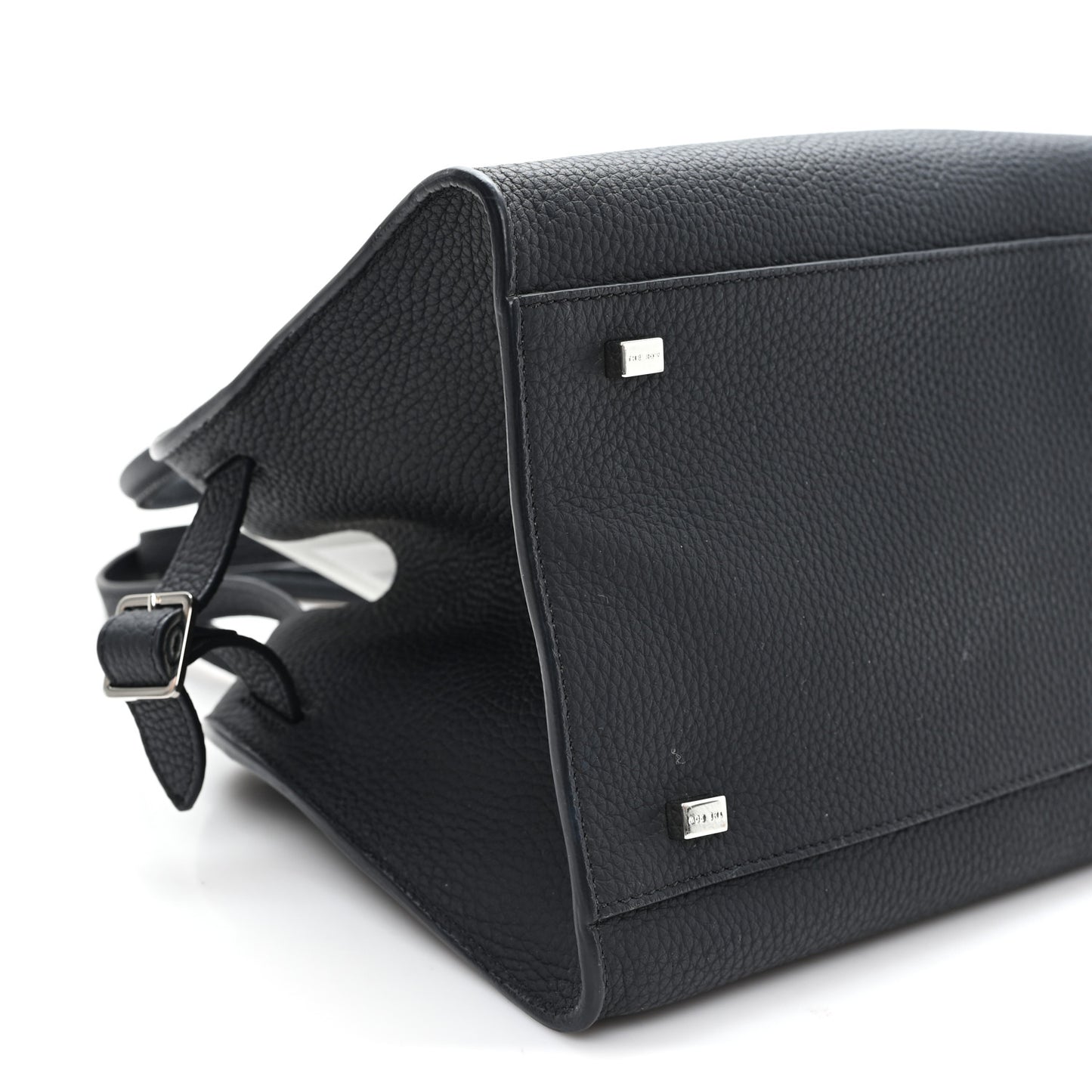 Grained Calfskin Soft Margaux 10 Bag Black Black