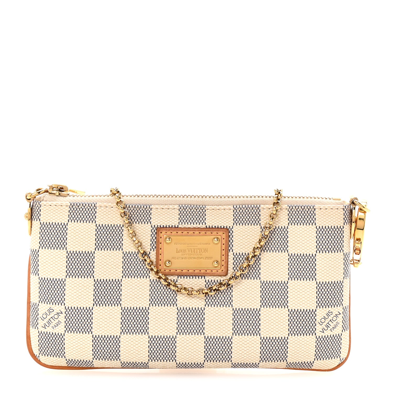 Louis Vuitton Damier Azur Pochette Milla MM 1 of 9