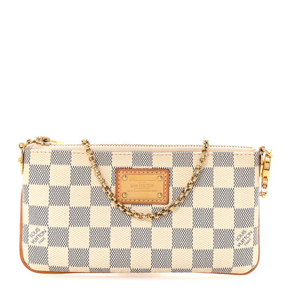 Louis Vuitton Damier Azur Pochette Milla MM 1 of 9