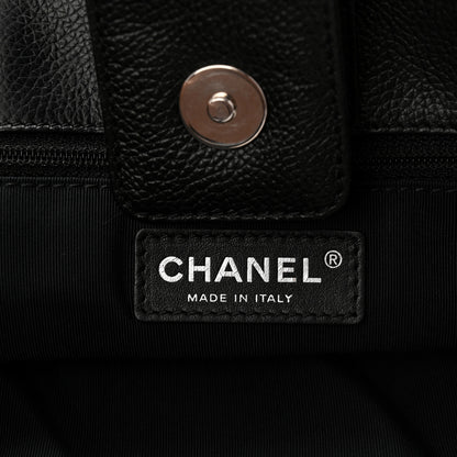 Chanel Calfskin Cerf Executive Shopper Tote Black 6 of 11