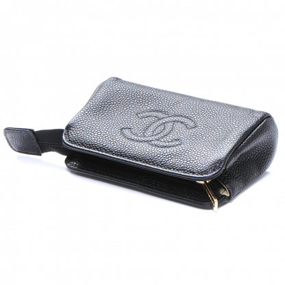 Chanel Caviar Leather CC Coin Purse Black 4 of 8