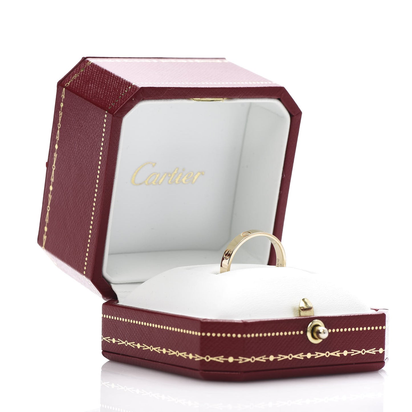 18K Yellow Gold 3.5mm LOVE Wedding Band Ring 59 8.75