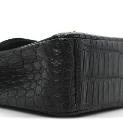 Chanel Matte Alligator Mini Square Flap Black 9 of 10