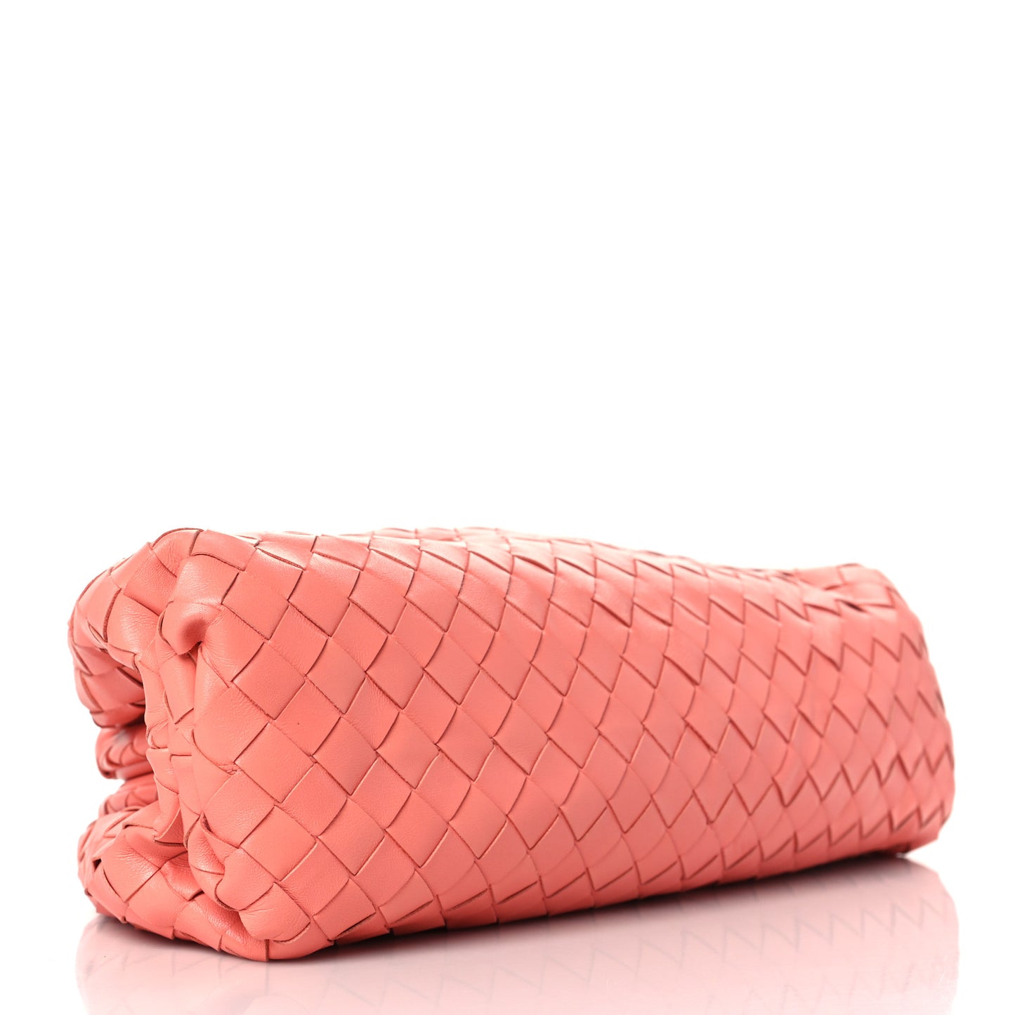Nappa Maxi Intrecciato The Pouch Oversized Clutch Peach