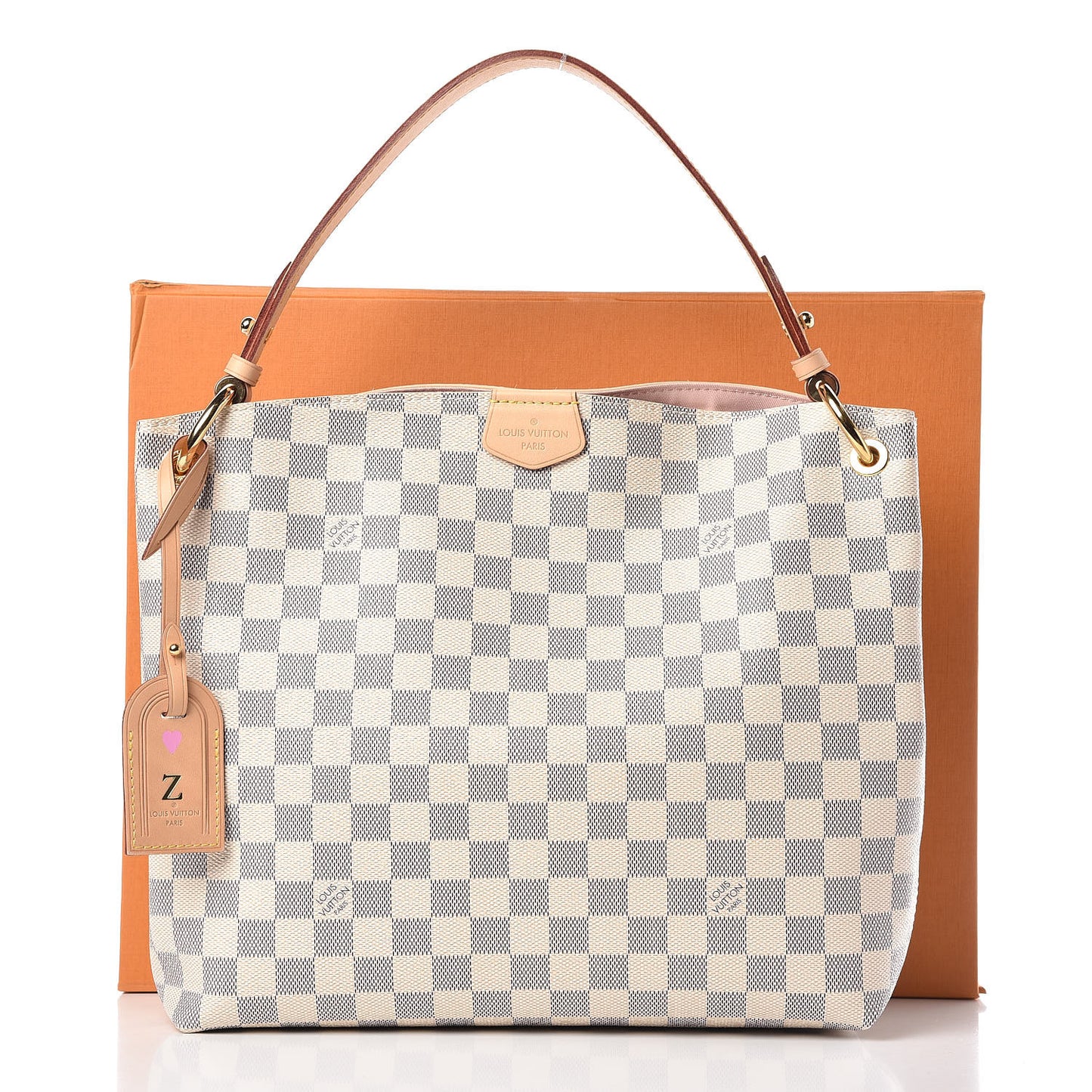 Damier Azur Graceful PM Rose Ballerine