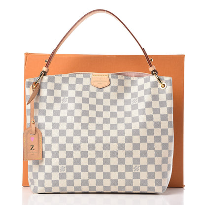 Louis Vuitton Damier Azur Graceful PM Rose Ballerine 13 of 13