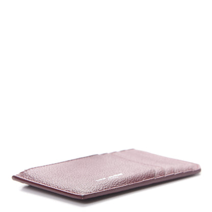 Saint Laurent Grained Calfskin 5 Fragments Zip Pouch Card Holder Burgundy 4 of 8