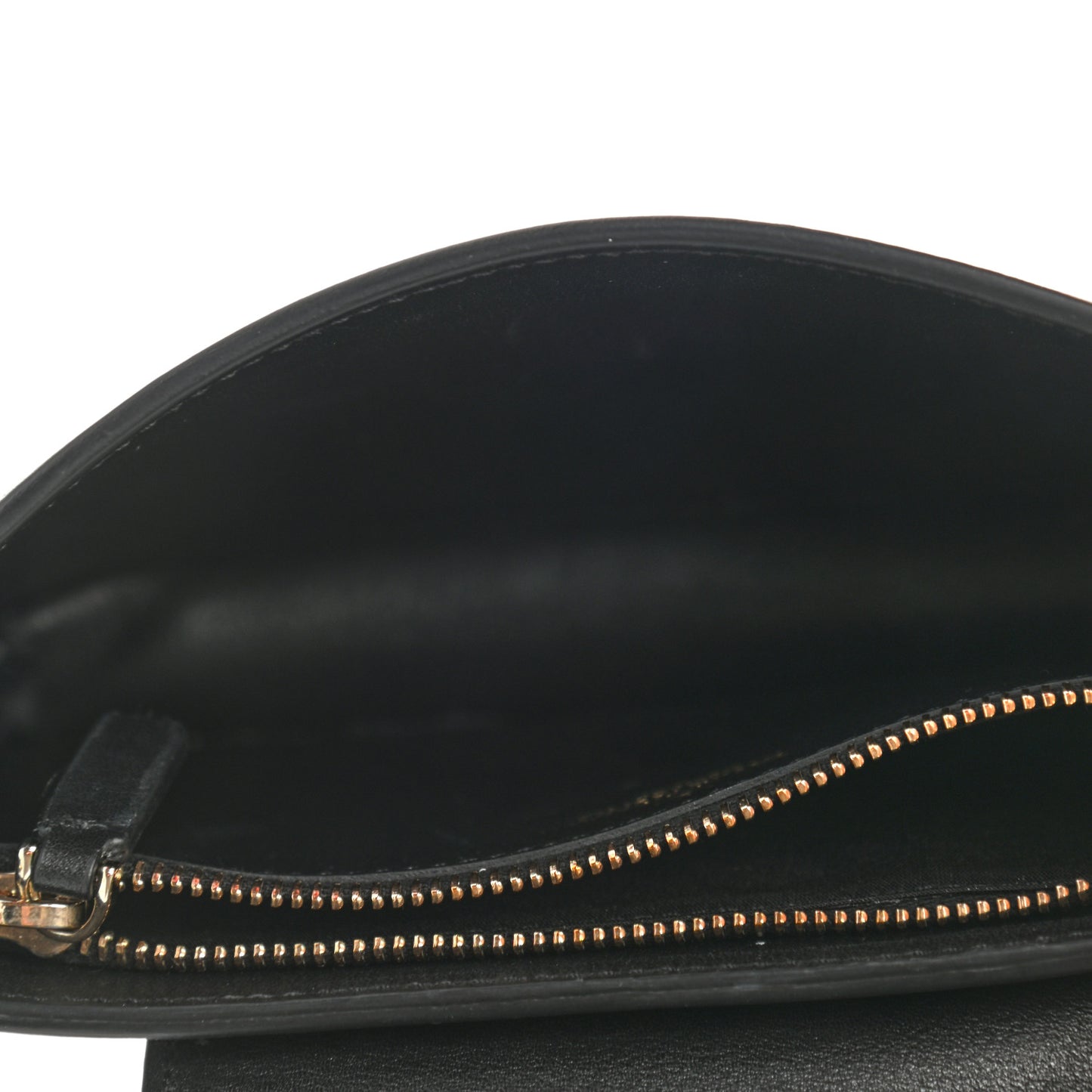 Calfskin Rockstud Phone Case With Chain Black