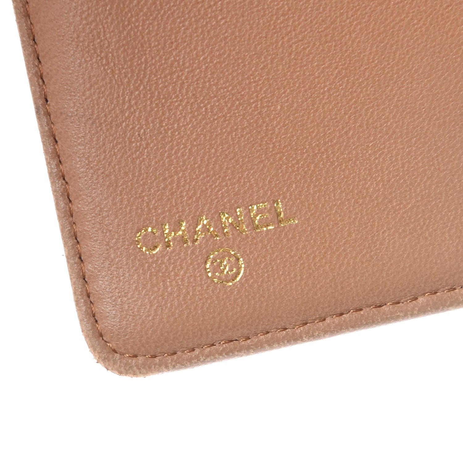 Chanel Lambskin Quilted Yen Wallet Beige 6 of 18