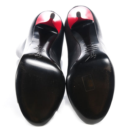 FASHIONPHILE GIUSEPPEZANOTTILeatherColorBlockPeepToeHeels38.5Black 3 of 5