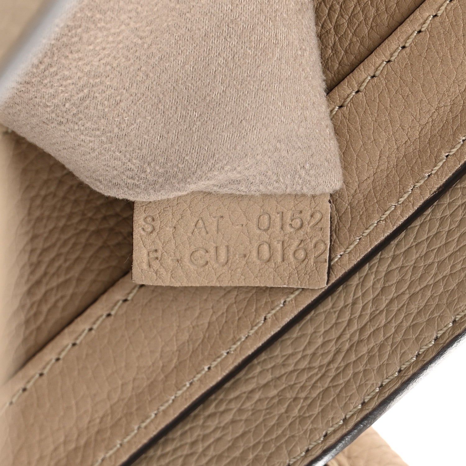 Celine Drummed Calfskin Micro Luggage Dune 7 of 10