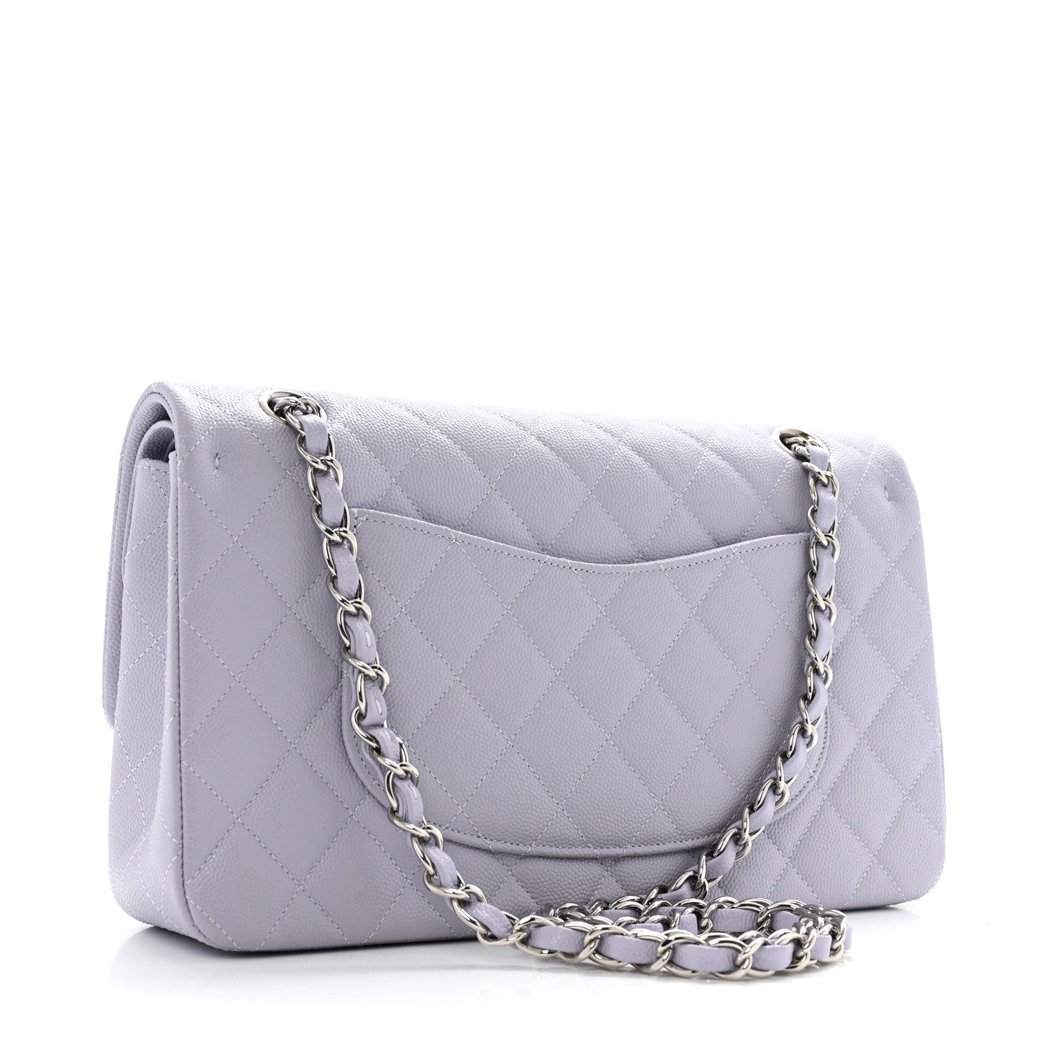 Chanel Caviar Quilted Medium Double Flap Light Purple 3 of 11