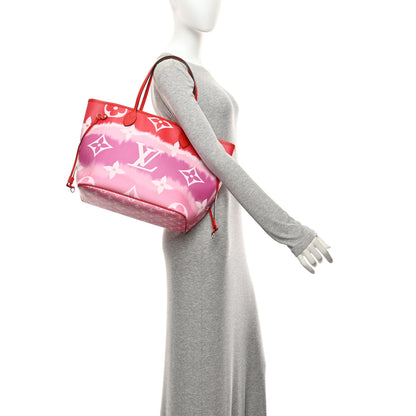 Louis Vuitton Monogram Escale Neverfull MM Rouge 2 of 11