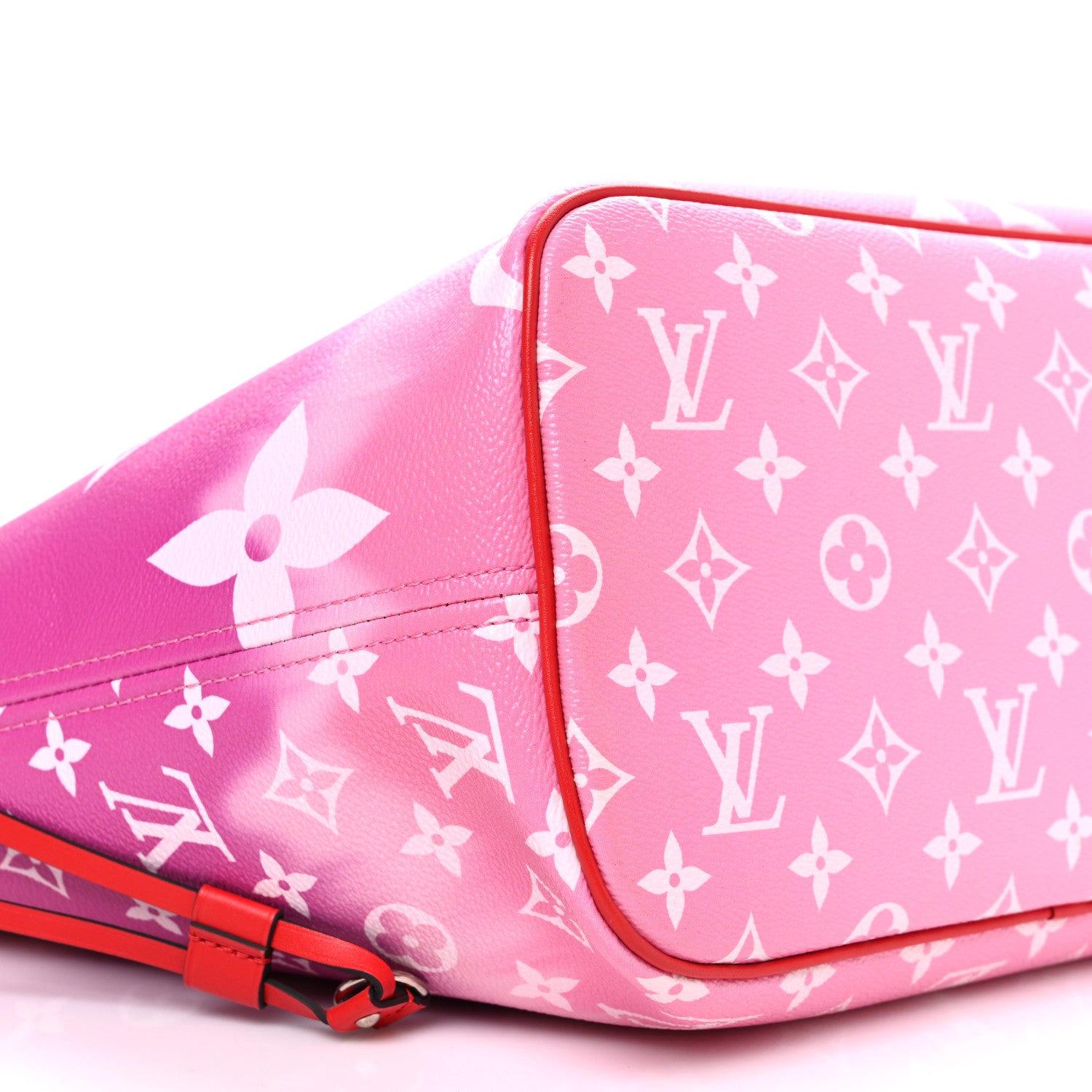 Louis Vuitton Monogram Escale Neverfull MM Rouge 10 of 11