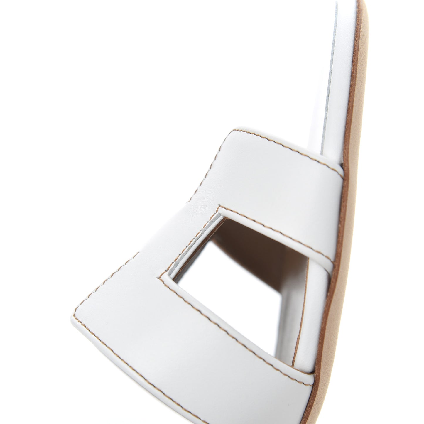 Calfskin Oasis Sandals 36.5 White