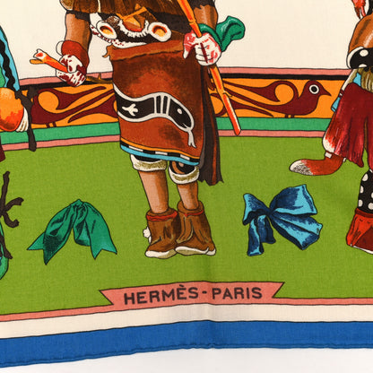 Hermes Cashmere Silk Kachinas Shawl 140 2 of 3